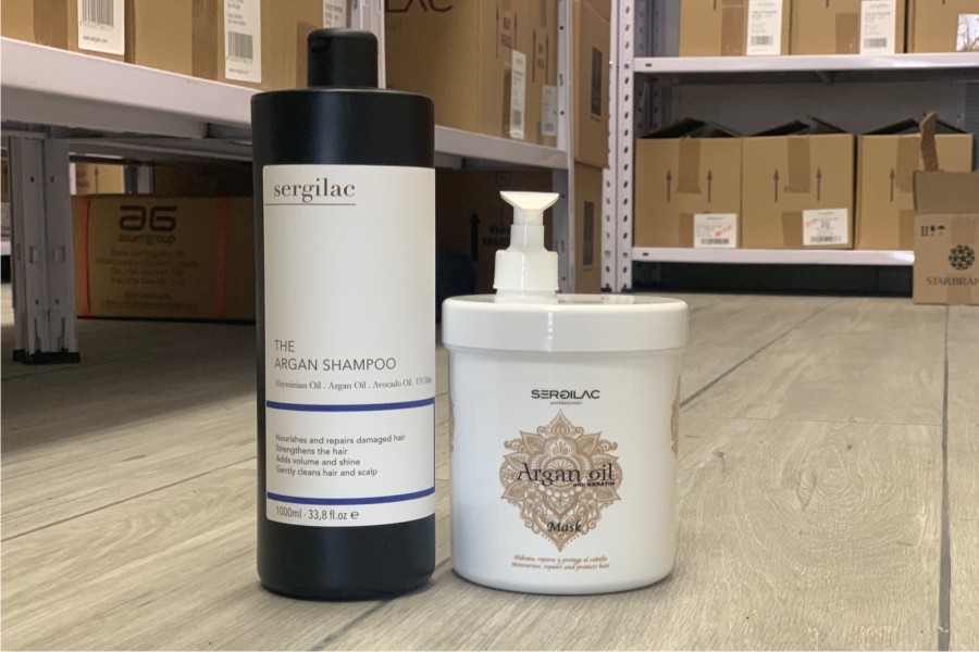 champú de peluquería profesional con aguacate