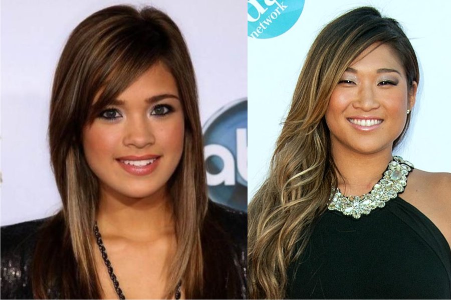 Corte de pelo en capas para cara redonda