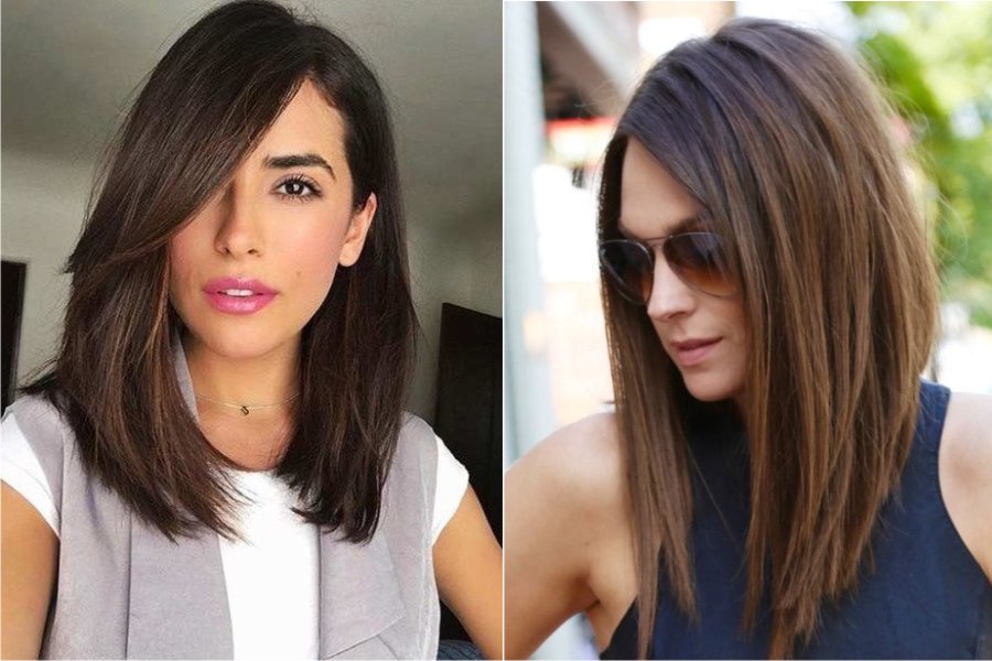 Corte Lob en perfil ovalado